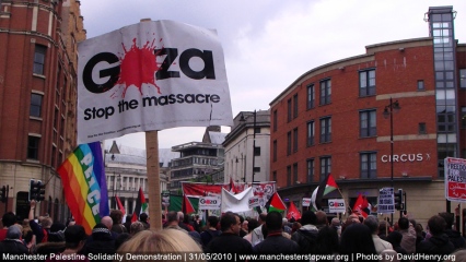 Manchester Gaza Protest Freedom for Palestine 30th May 2010